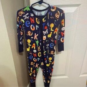 Alphabet Adventure Kids Footie Pajamas